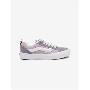 Light purple womens suede sneakers VANS Knu Skool - Women