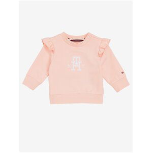 Pink Girly Sweatshirt with Ruffles Tommy Hilfiger - Girls