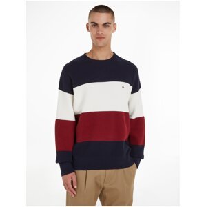 Red-blue men's striped sweater Tommy Hilfiger - Men