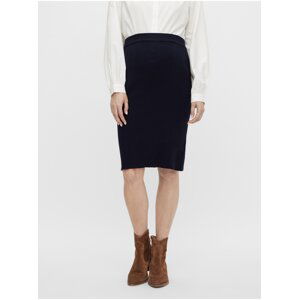 Navy Blue Women's Ribbed Maternity Skirt Mama.licious Jacina - Women's