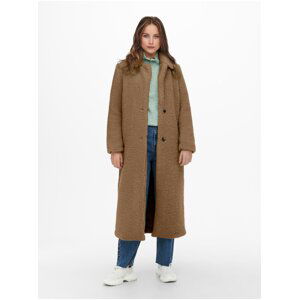Women's Brown Winter Coat ONLY Britt Teddy - Women