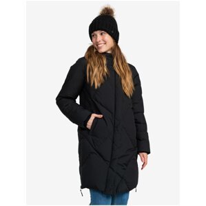 Roxy Abbie Women's Black Winter Quilted Coat - Women