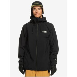 Men's Black Winter Jacket Quiksilver High In The Hood - Men