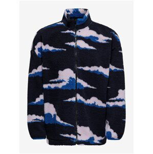 Dark Blue Men's Patterned Sweatshirt ONLY & SONS Remy - Men