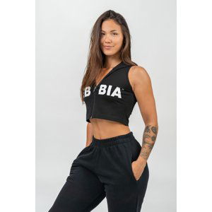 NEBBIA Crop mikina bez rukávov MUSCLE MOMMY