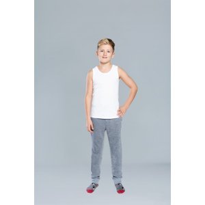 Tomi Boys' Tank Top with Wide Straps - White