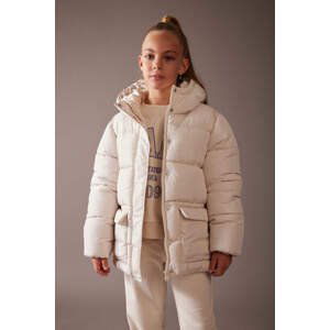 DEFACTO Hooded Fleece Lined Puffer Jacket