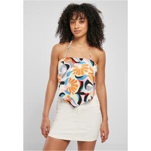 Ladies Cropped AOP Satin Triangle Top magicmangoabstract