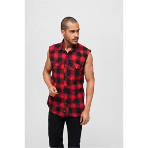 Sleeveless shirt red/black