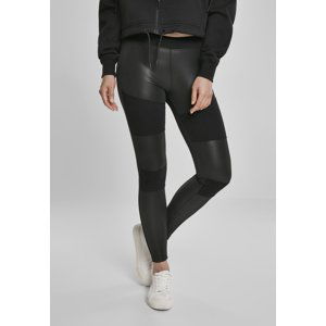 Women's faux leather leggings black