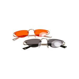 Manhatten 2-Pack Sunglasses Silver/Black+Gold/Orange