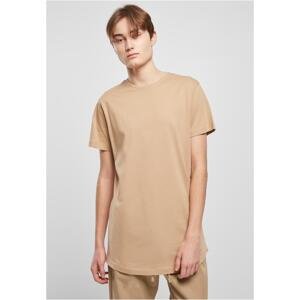 Long T-shirt in the shape of a union beige