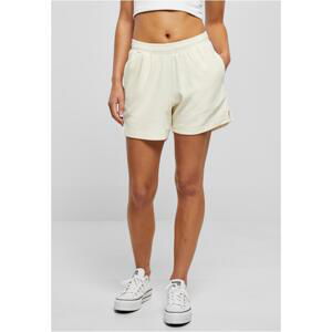 Women's towel shorts light white