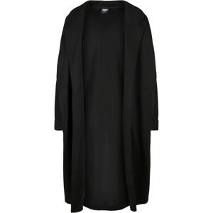 Women's modal terry oversized coat black