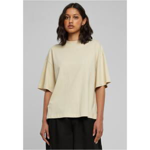 Women's Organic Heavy Slit T-Shirt With Sand