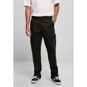 Straight Leg Cargo Pants - Black