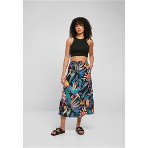 Women's viscose midi skirt blackfruit