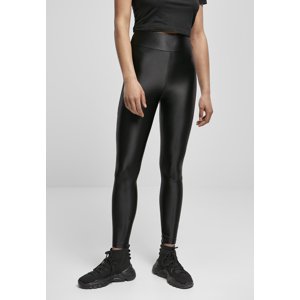 Women's Shiny Metal Highwaist Leggings Black