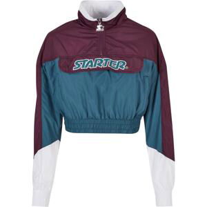 Women's Beginner Jacket with Color Block Dark Purple/Teal