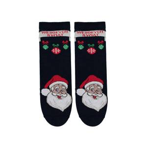 Bratex 2988 X-Mass Socks Women's 36-41 navy blue/lurex d-036