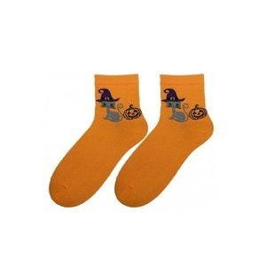 Bratex Popsox Halloween Socks 5643 Women's 36-41 Orange D-024