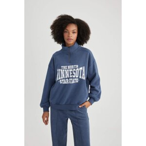 DEFACTO Regular Fit Printed Long Sleeve Sweatshirt