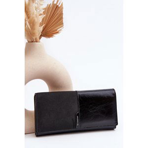 Women's Wallet with Magnetic Closure Black Harmale