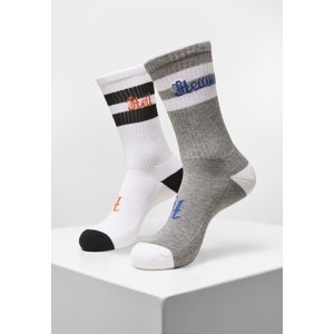 Sky Hell Socks 2-Pack Grey/White