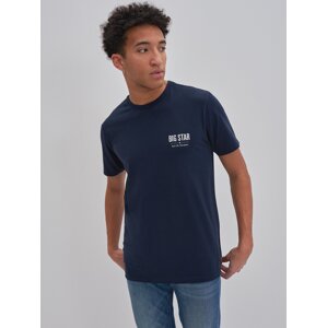 Big Star Man's T-shirt 152168 Navy Blue 403