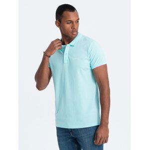 Ombre Pique knit polo shirt