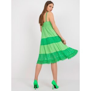 Green viscose dress from OH BELLA