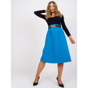 Light blue midi skirt to A