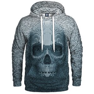 Aloha From Deer Unisex's Pixel Skull Hoodie H-K AFD343