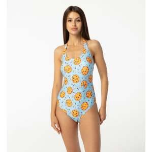 Aloha From Deer Woman's Cookies Make Me Happy Open Back Swimsuit SSOB AFD671