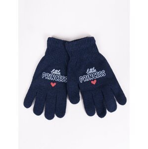 Yoclub Kids's Gloves RED-0119G-AA5A-001 Navy Blue