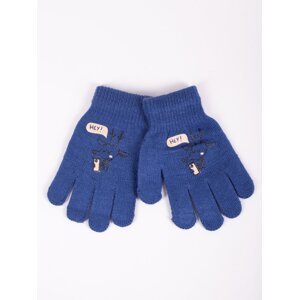Yoclub Kids's Boys' Five-Finger Gloves RED-0012C-AA5A-008
