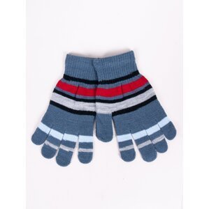 Yoclub Kids's Boys' Five-Finger Gloves RED-0118C-AA50-006