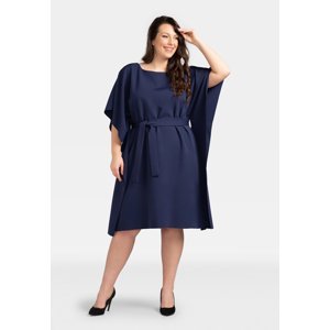 Karko Woman's Dress SB605 Navy Blue