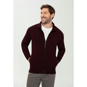 Volcano Man's Sweatshirt B-Tawin M01053-S23 Burgundy Melange