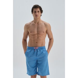 Dagi Turquoise Long Plain Sea Shorts