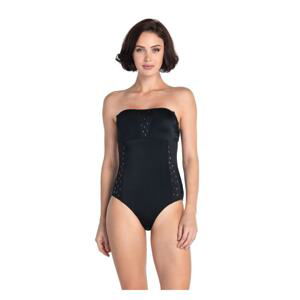 Dagi Black Drop Patterned Swimsuit