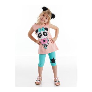 Denokids Panda Star Girls T-shirt Leggings Suit