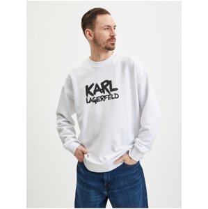 White Men's Sweatshirt KARL LAGERFELD - Men