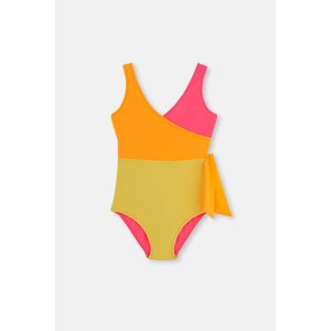 Dagi Double Breasted Swimsuit with Yellow - Pink Pieces