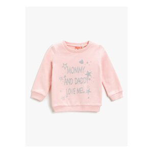 Koton Girls Patterned Pink Sweatshirts 3skg10087ak