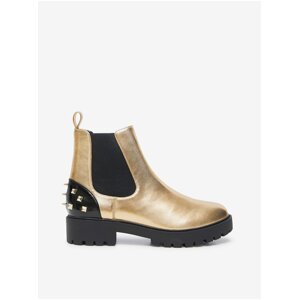 Desigual Biker Gold Women's Ankle Boots - Womens