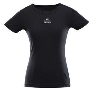 Tričká s krátkym rukávom pre ženy Alpine Pro - čierna