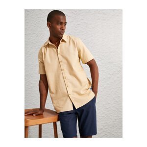 Koton Basic Linen Blend Short Sleeve Shirt