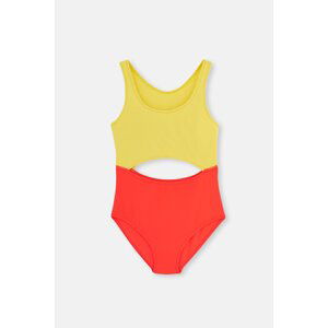 Dagi Yellow - Fuchsia One Piece Swimsuit