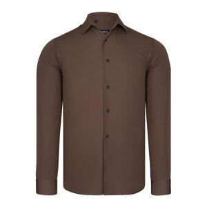 G726 DEWBERRY MEN'S SHIRT-COFFEE